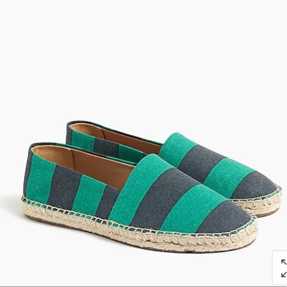 J. Crew Shoes - Host Pick J.Crew Striped Canvas Slip-on Espadrilles Size 7.5